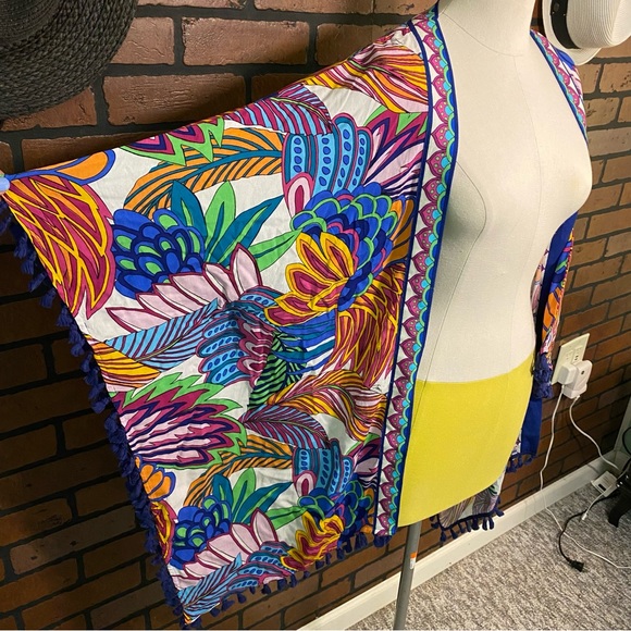 NWT Trina Turk Paradise Plume Kimono Cover Up - Picture 8 of 11